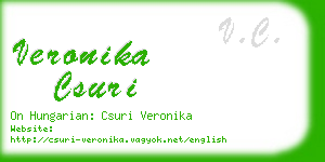 veronika csuri business card